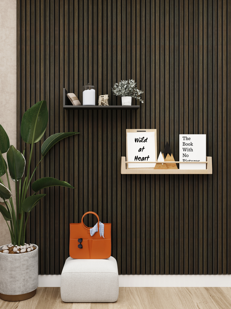 Slat Wall  Smoked Oak